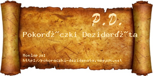 Pokoráczki Dezideráta névjegykártya